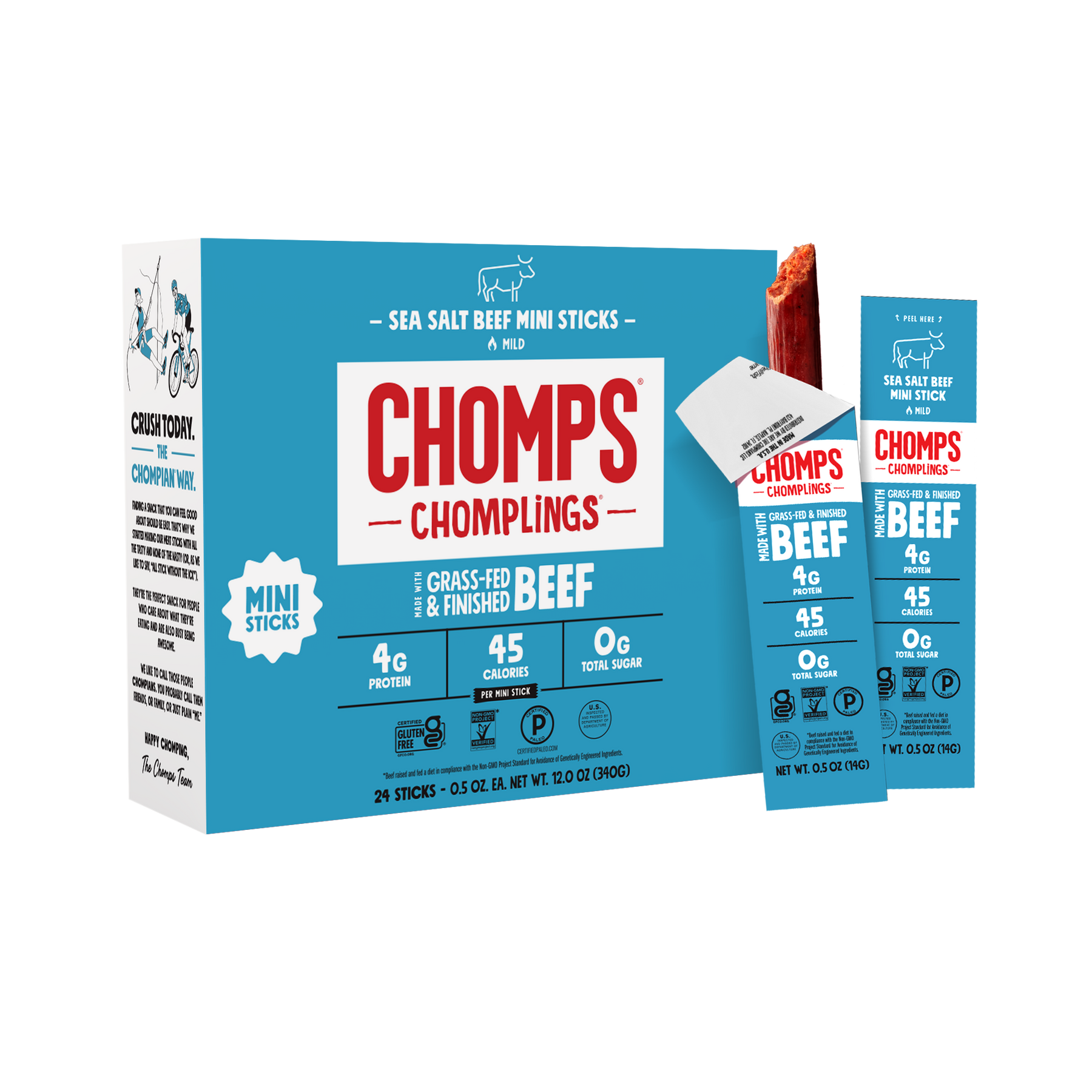 Sea Salt Beef Chomplings - Travel Bite Stock