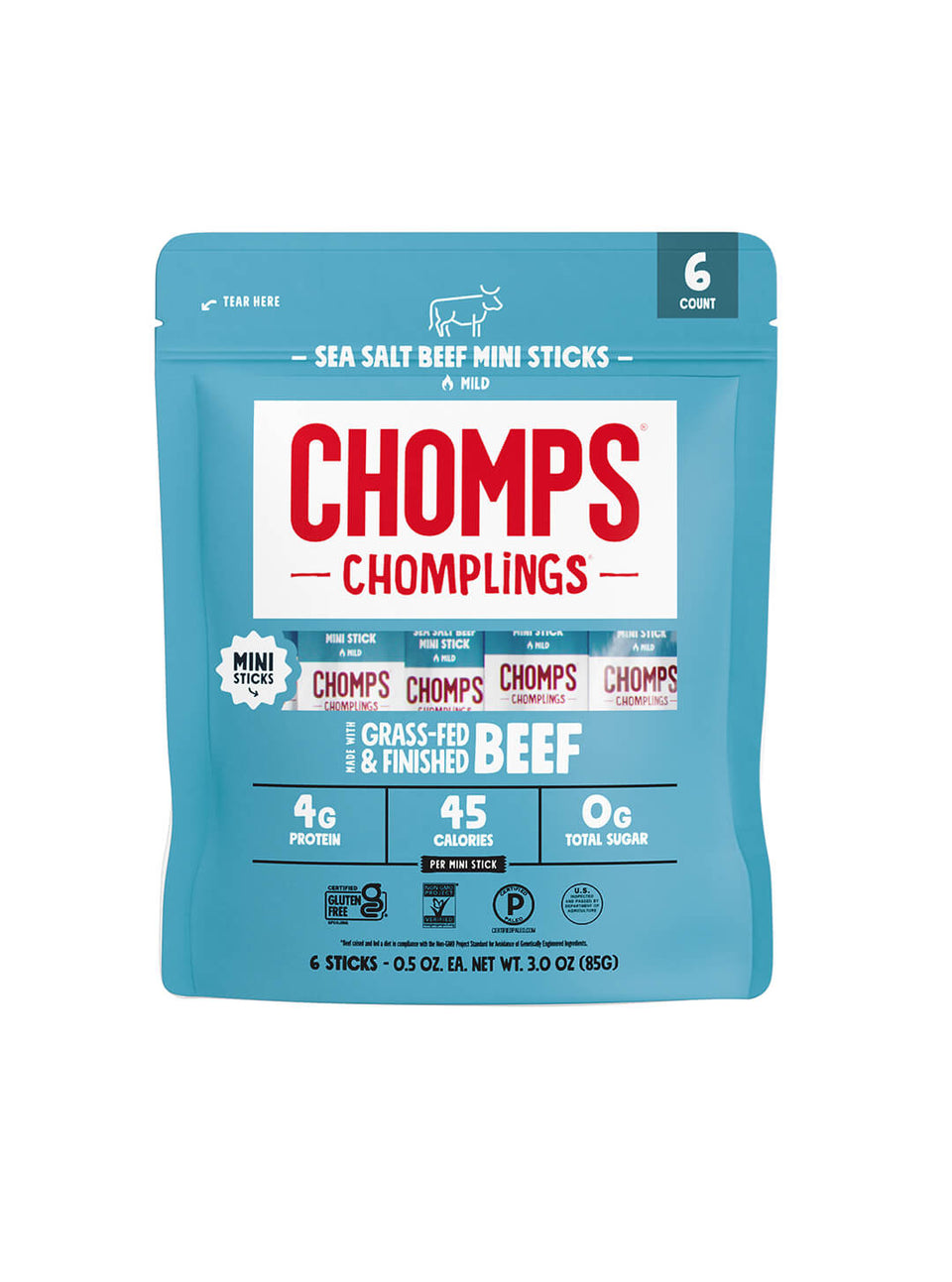 6 ct. Sea Salt Beef Chomplings - Lite Choice Ready